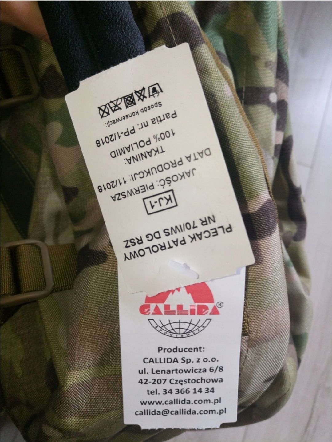 Plecak patrolowy multicam Wojsk Specjalnych 70/DKWS 35-40 L