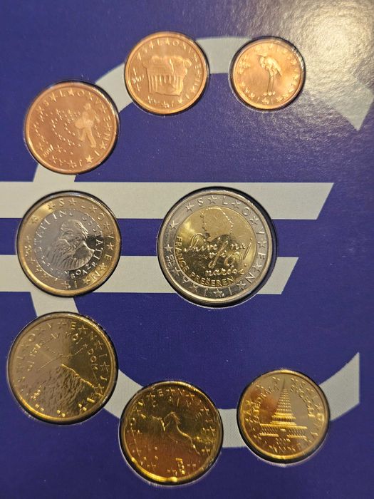 Oficjalny słoweński zestaw startowy monet euro