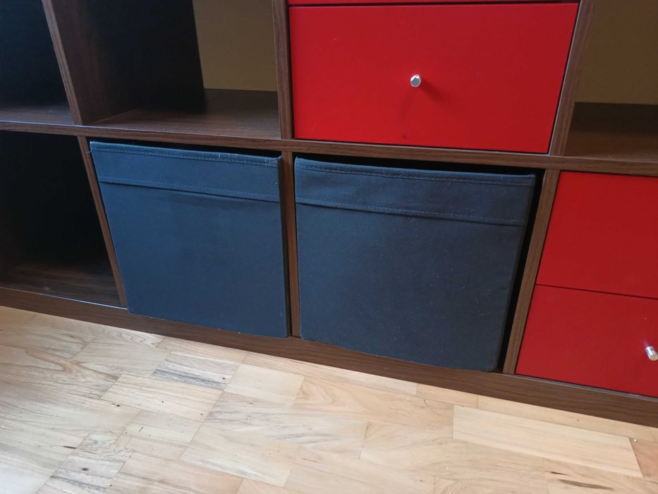 Regał IKEA Kallax 5x5, 184,5x184,5 cm brązowy