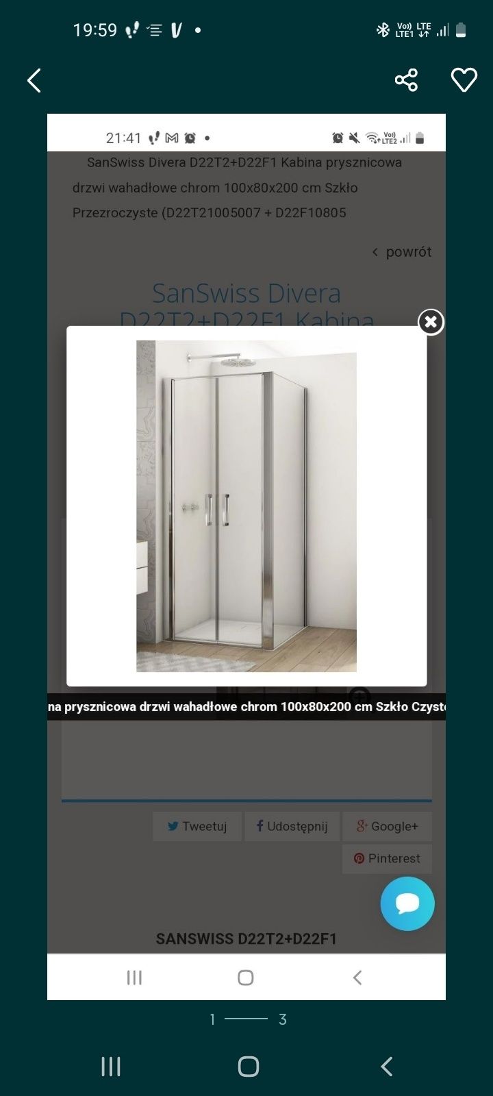 Kabina divera 100 na 80, D22T2 i D22F1