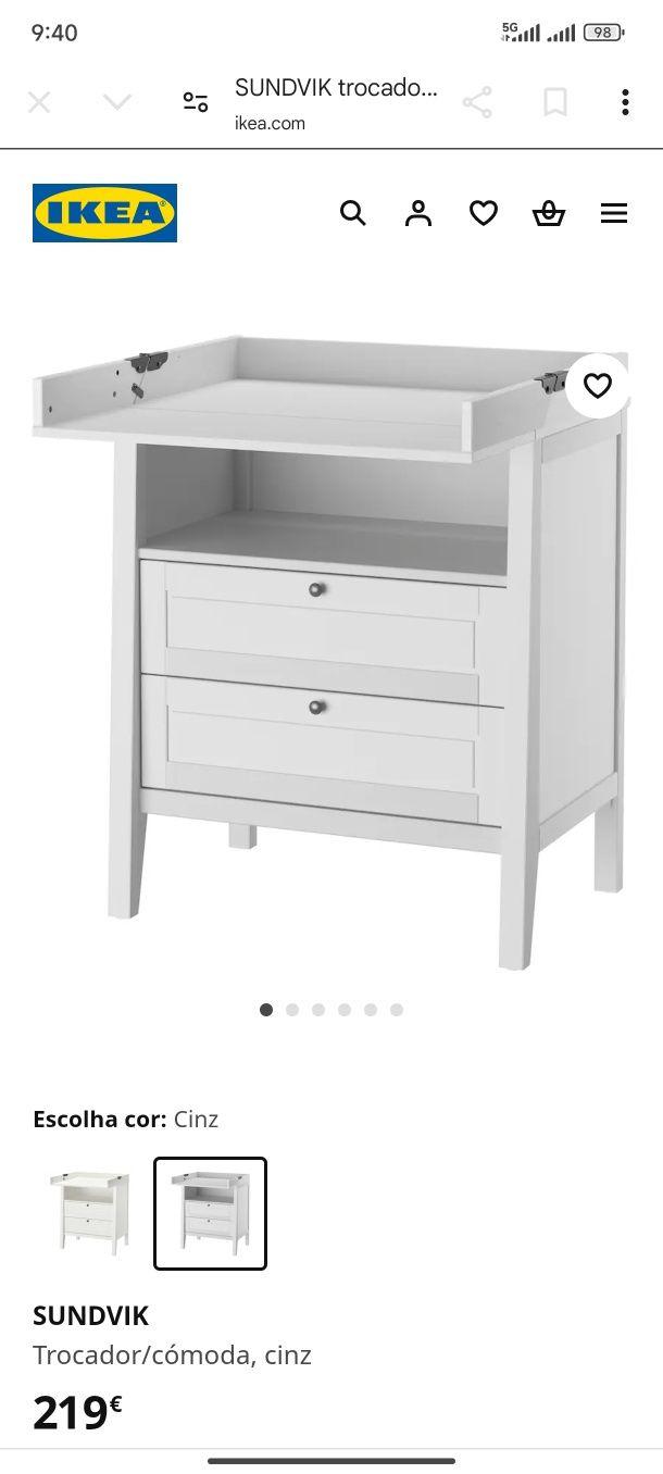 Trocador / Muda fraldas IKEA