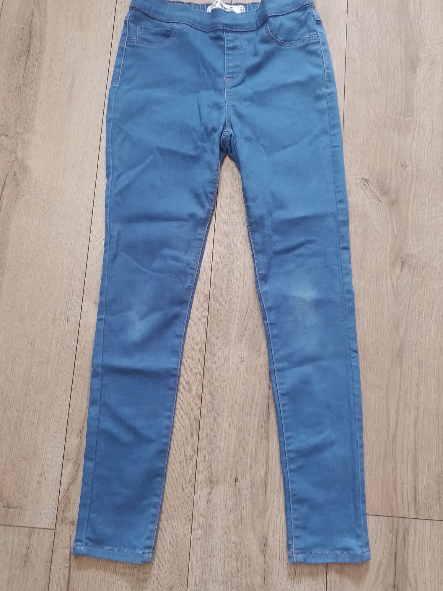 Legginsy jeansowe dziewczęce 146 cm