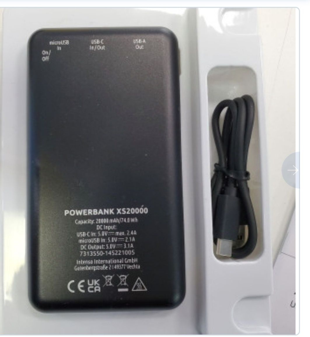 Павербанк Power bank 20.000 зарядное устройство