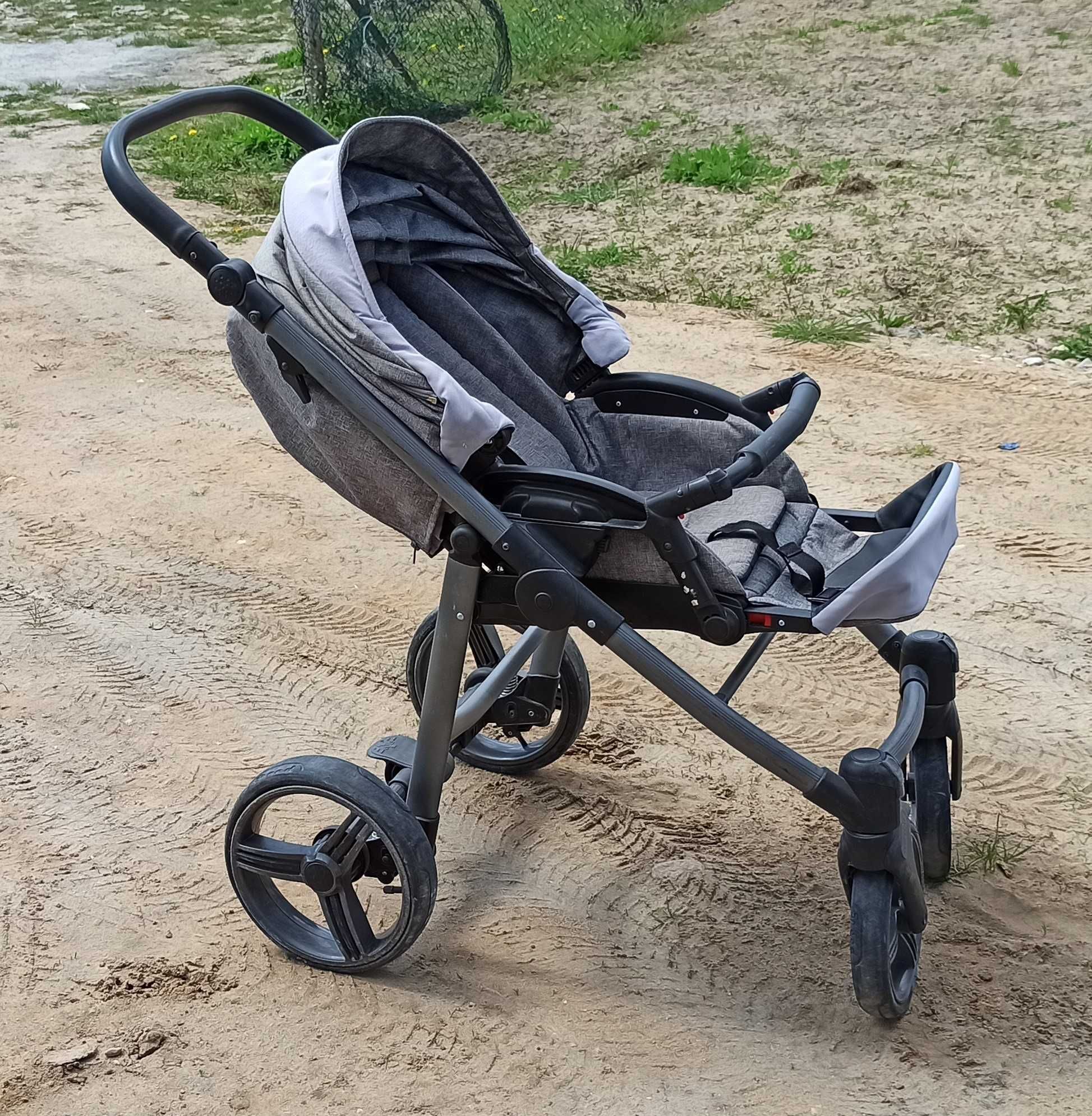 wózek 2w1 gondolka i spacerówka Bebetto zadbany, czysty