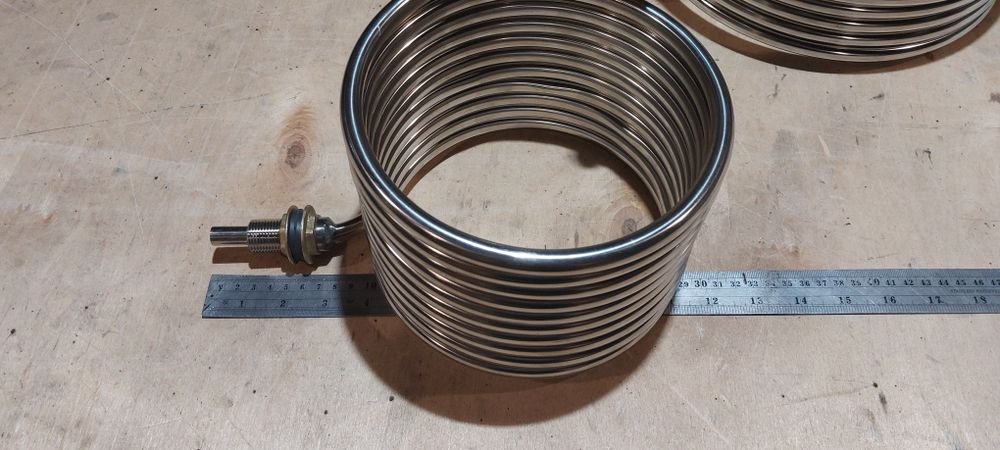 Змеевик 6 метров пищевая нержавейка для дистилятора теплообменника.