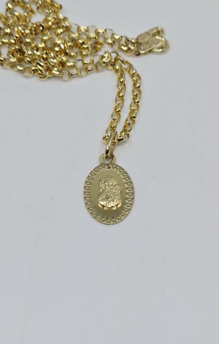 Złota zawieszka Medalik próba 585 14k