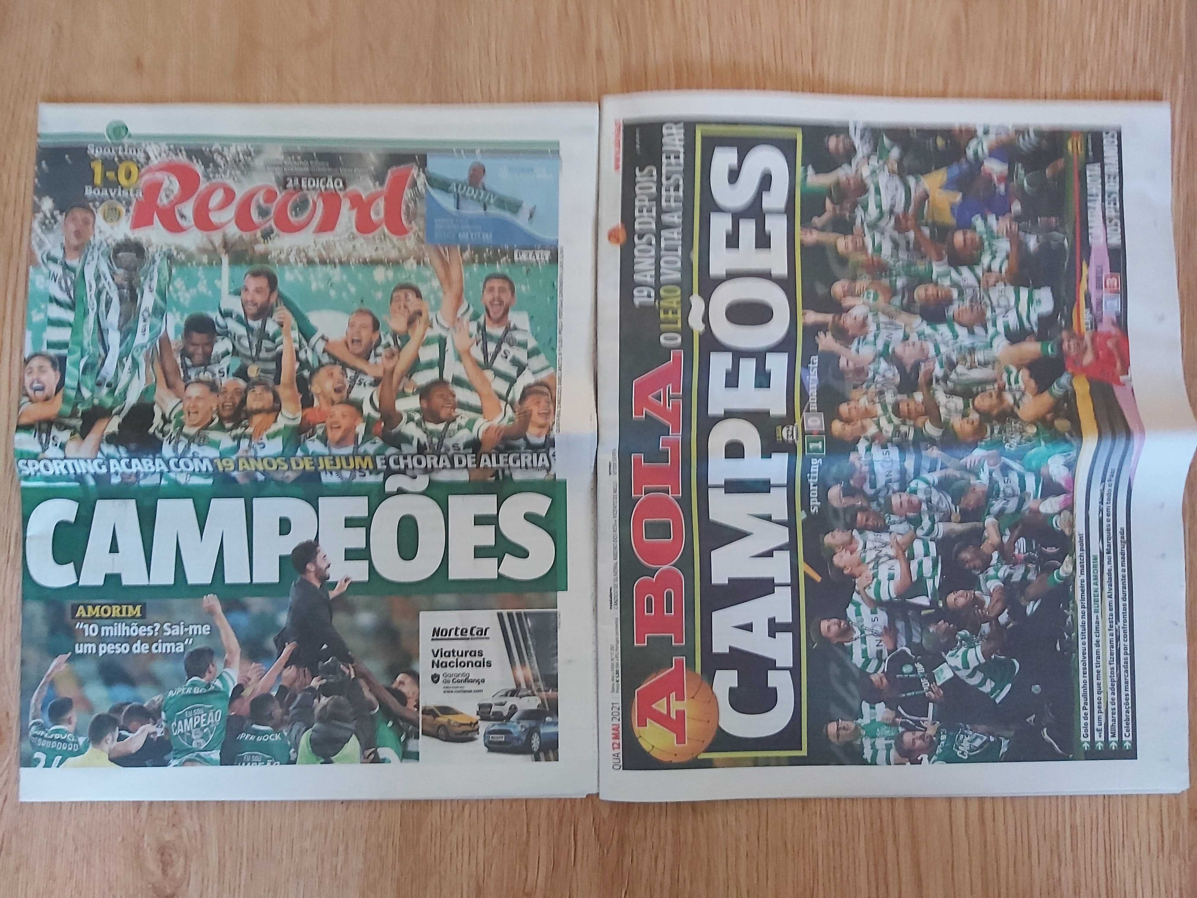 Jornais Sporting Campeão