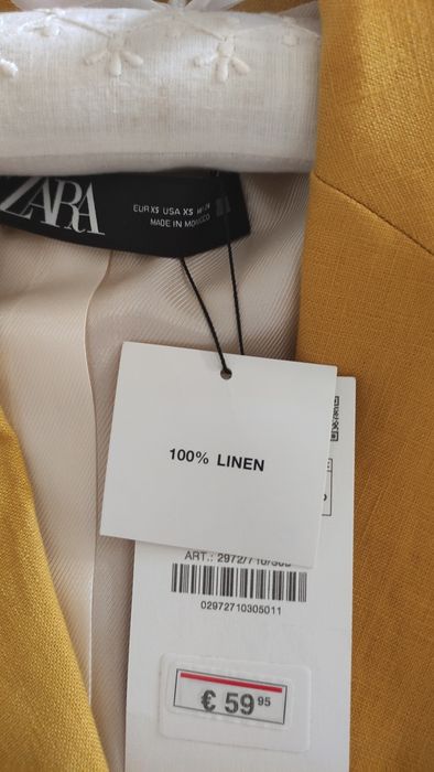Blazer Zara 100% linho
