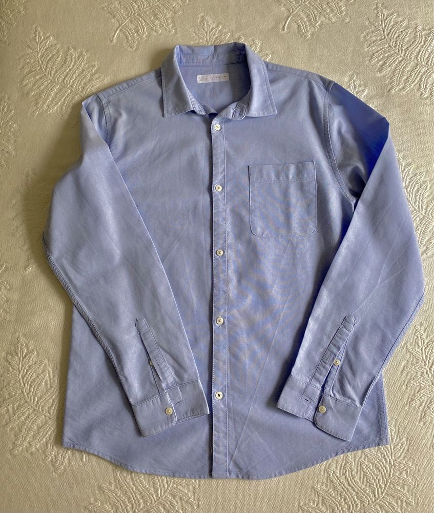 Camisa Azul Zara - 13/14 anos