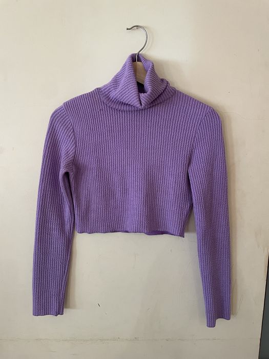 Camisola de malha gola alta Bershka