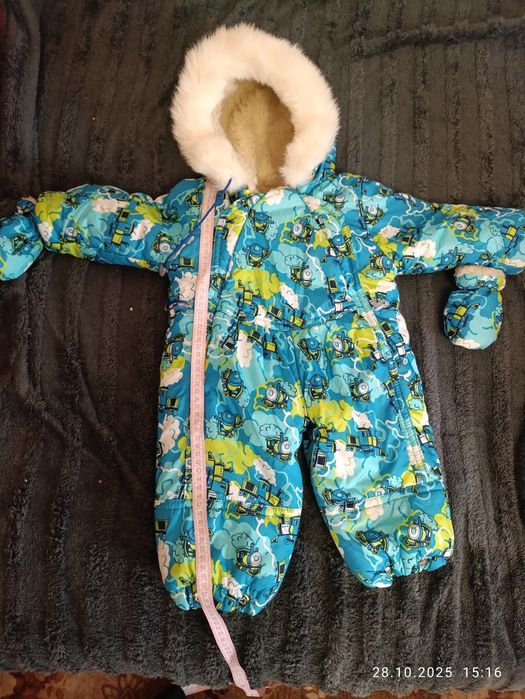 Зимовий комбінезон на хлопчіка 70 см