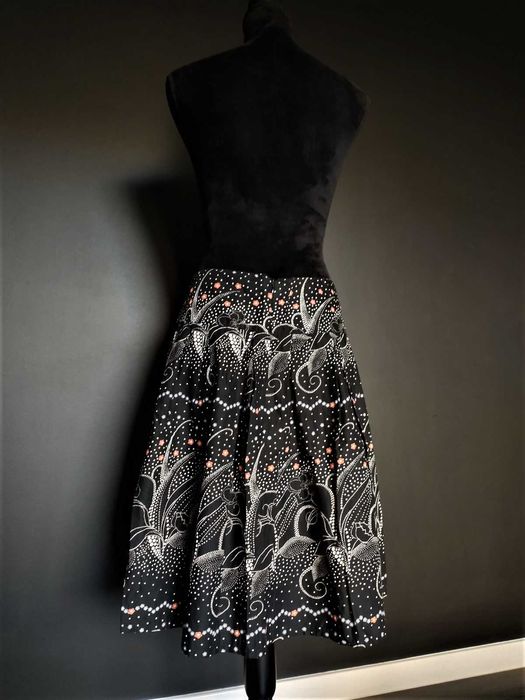 Soaked śliczna spódnica czarna wzorzysta S/M jak nowa