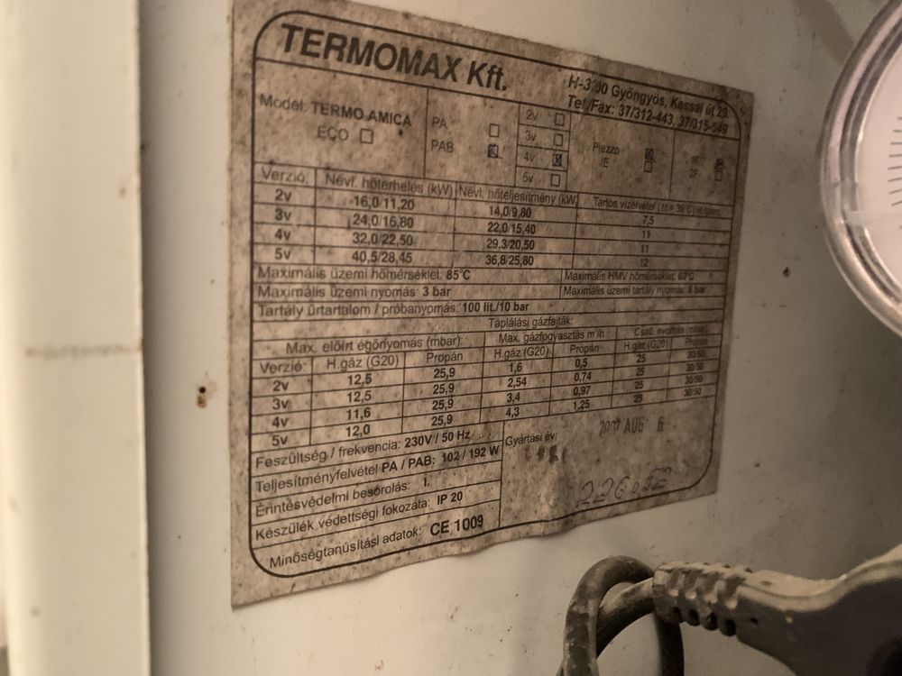 Газовий двоконткрний котел TermoMax, опалення, ПГВ