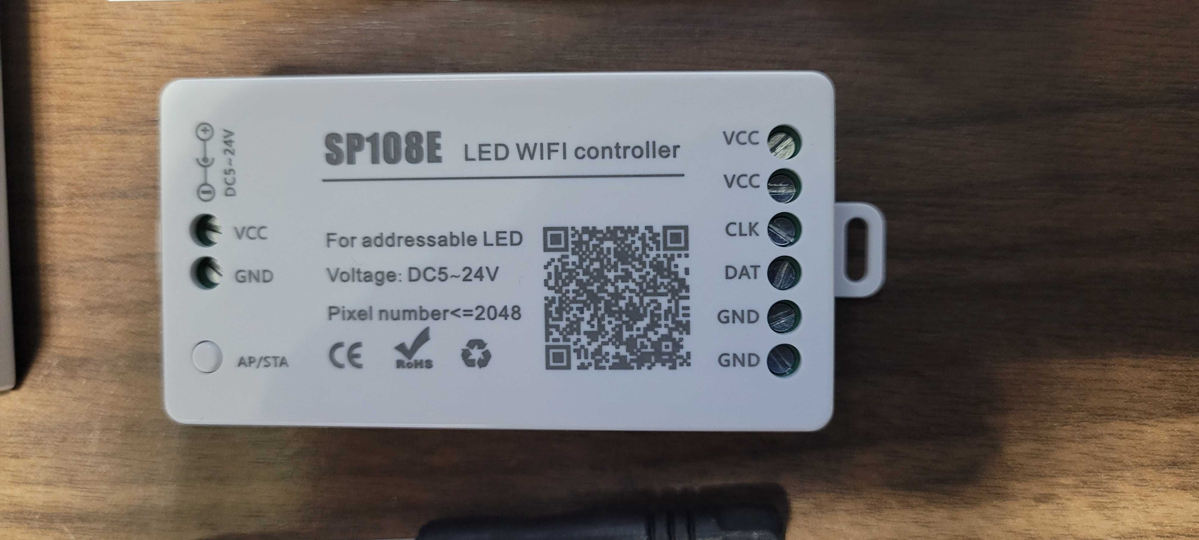 SP108E kontroler WiFi do adresowanych taśm LED WS2812B, WS2811