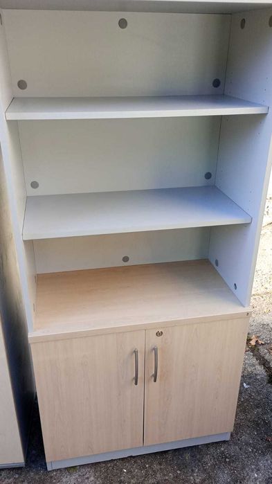 Regał szafa aktowa półotwarty MDD szafy regały półotwarte do biur domu