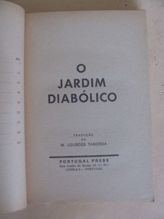 O Jardim Diabólico- Antologia