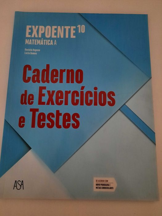 Livros de matemática 10 ano volume 1 e 2 e caderno de atividades