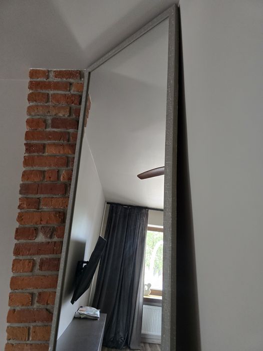 Lustro w ramie z mdf na zamówienie 66 cm x 265 cm prostokąt wysokie