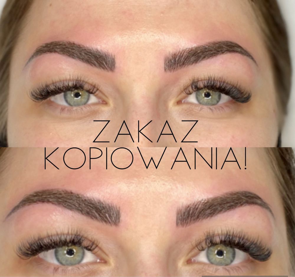 Czerwiec Brwi Microblading, Piórkowa modelki Makijaż Permanentny