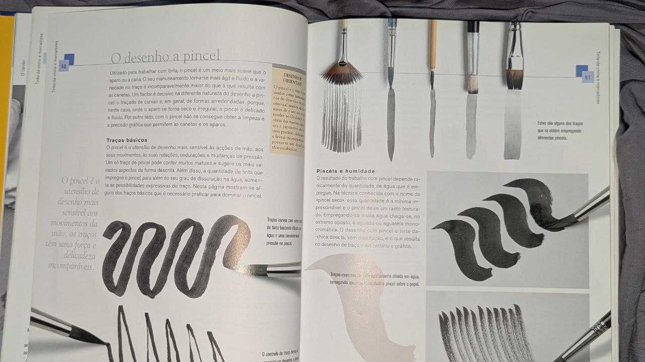 Livro sobre pintura