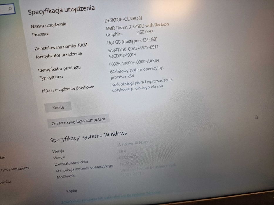 Asus VivoBook X515/ R3 3250U 2.60 GHz/ 16GB/ 256GB/ W10/ 15.6" FHD