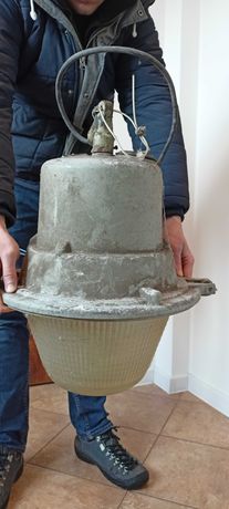 Lampa industrialna stara zabytek MESKO ORKŁ - 125