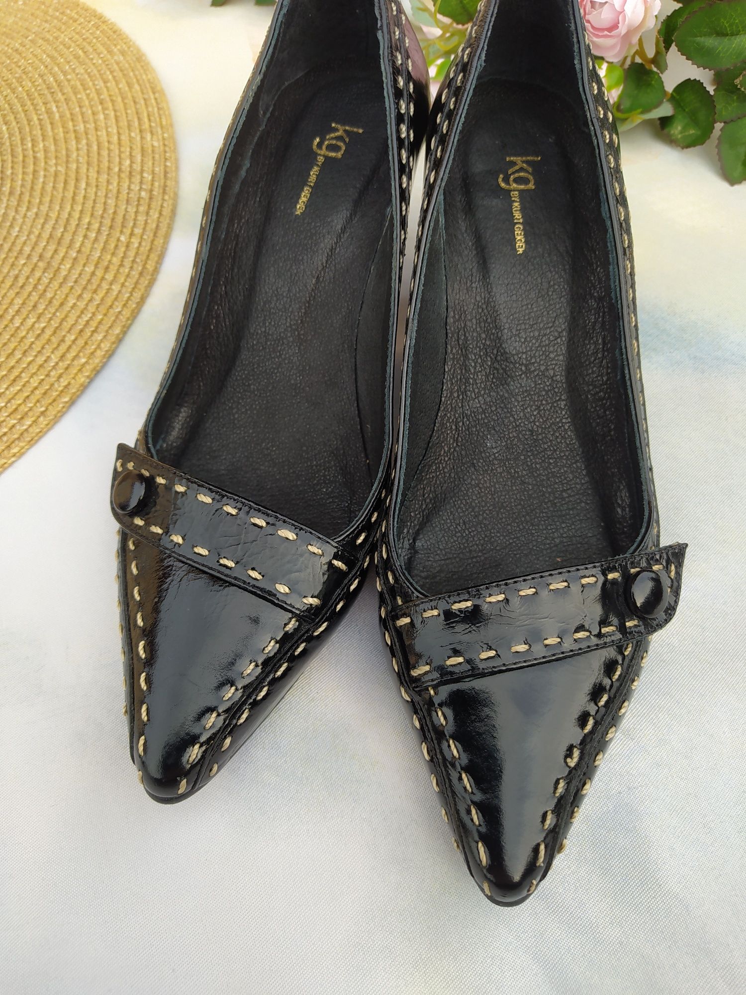Czółenka damskie r. 36 skóra naturalna Kurt Geiger