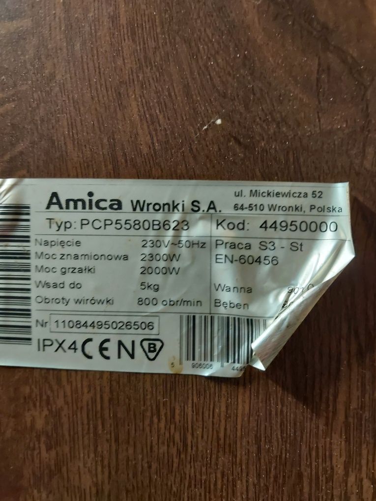 Bęben do pralki Amica