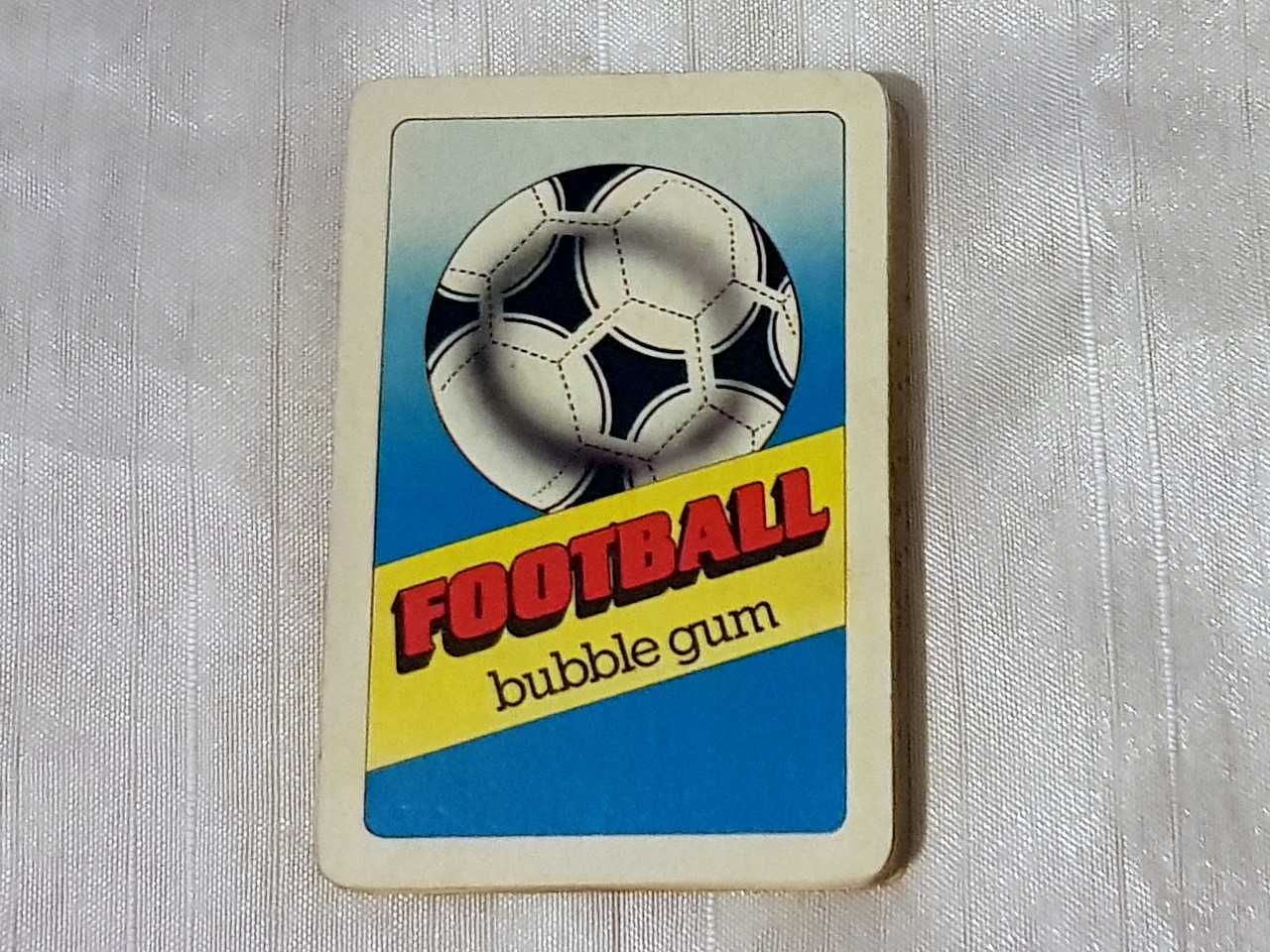 Karta FOOTBALL bubble gum BUTRAGUENO PRL niebieska