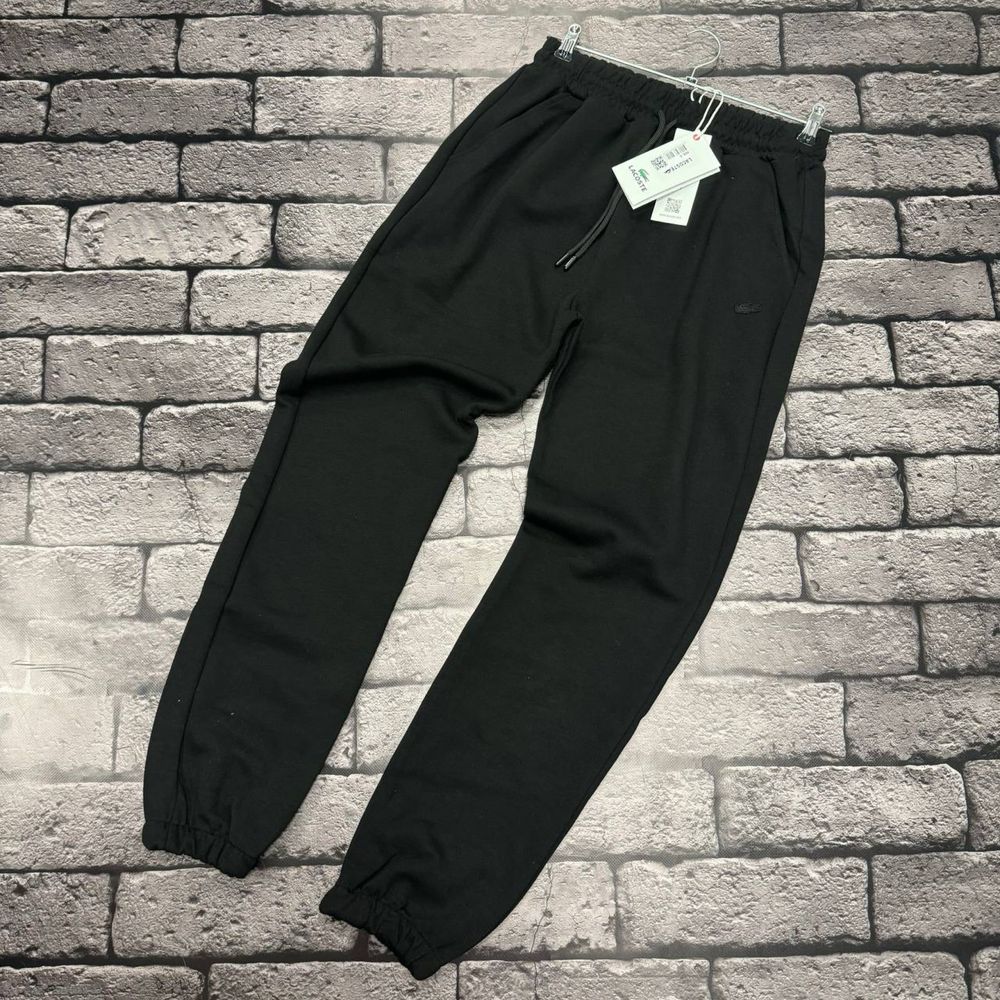 NEW COLLECTION 2024 мужские чорние спортивные штаны от Lacoste s-xxl