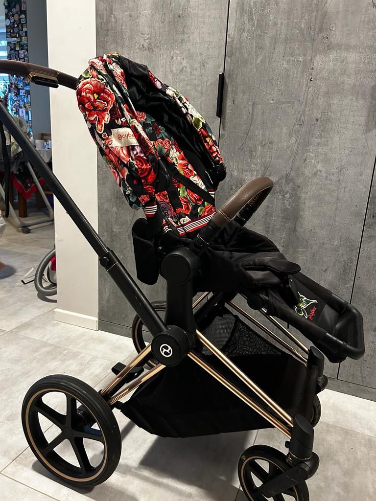 Wózek spacerowy Cybex Priam 2.0 Lux Platinum Spring Blossom