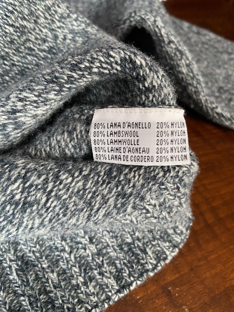 Włoski sweterek wełniany L/oversize