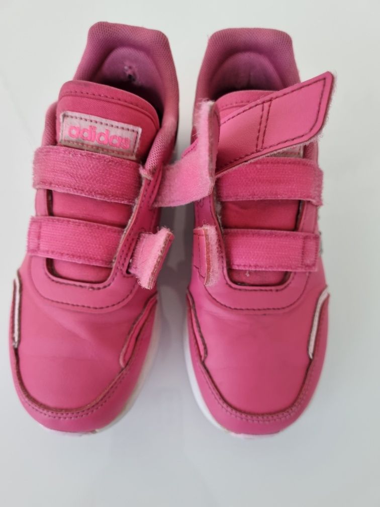 Buty Adidas różowe na rzepy dla dziewczynki rozm 33