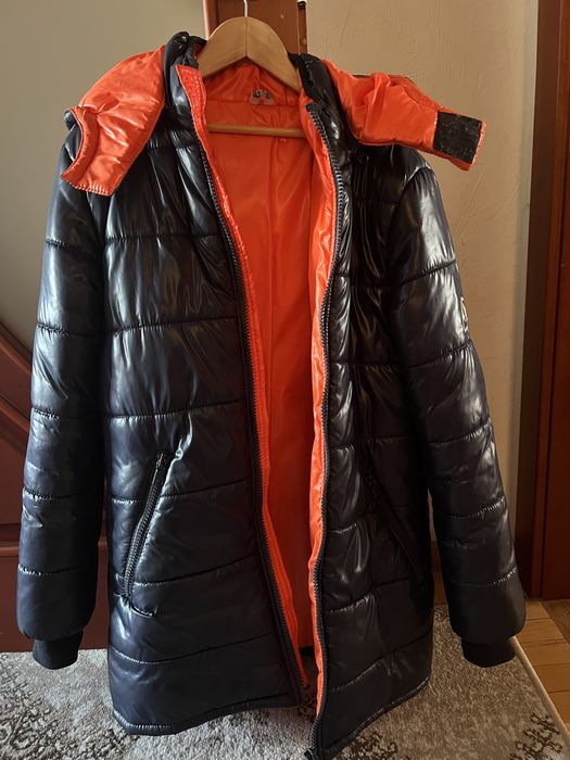 Зимняя удлиненная куртка для мальчика