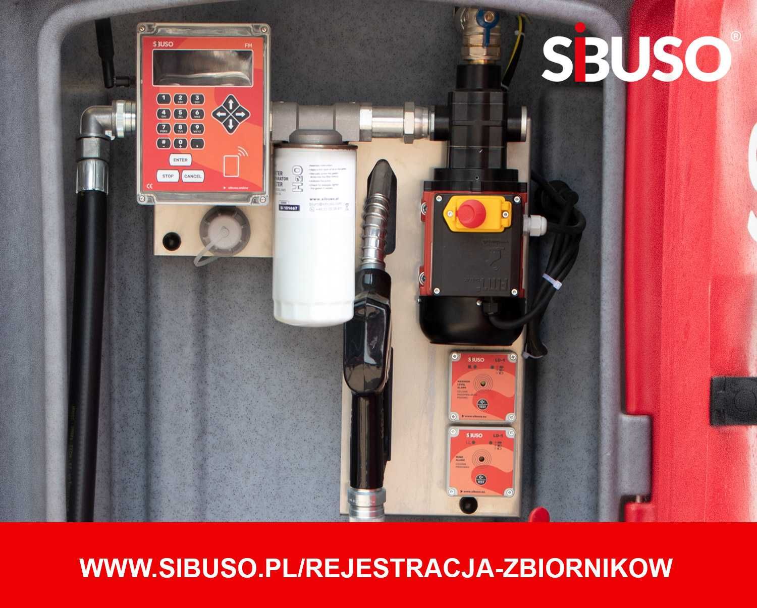 Zbiornik paliwo olej napędowy SIBUSO NVCL 5000 5lat gwarancji na pompę