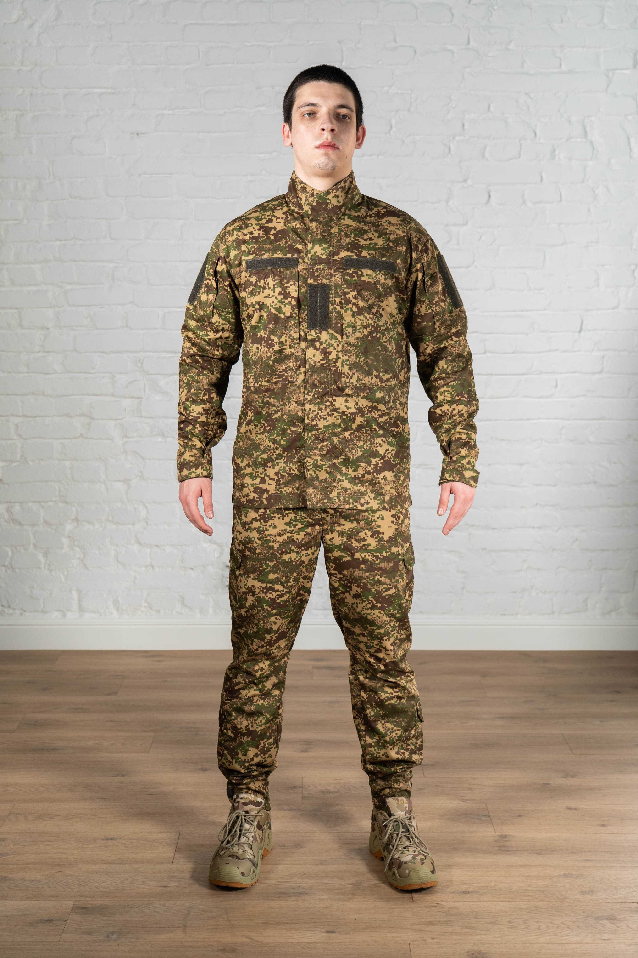 Форма комплект штаны китель хищник саржа камуфляж боевой костюм всу
