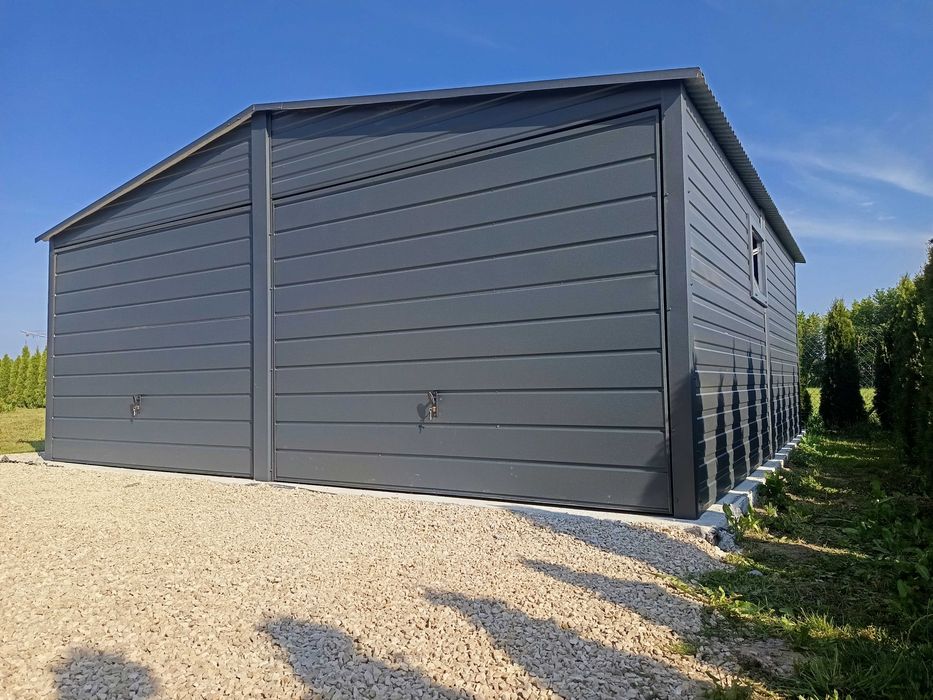 Garaz blaszany garaż blaszak garaże blaszane 6x5 6x6 7x5 profil filc