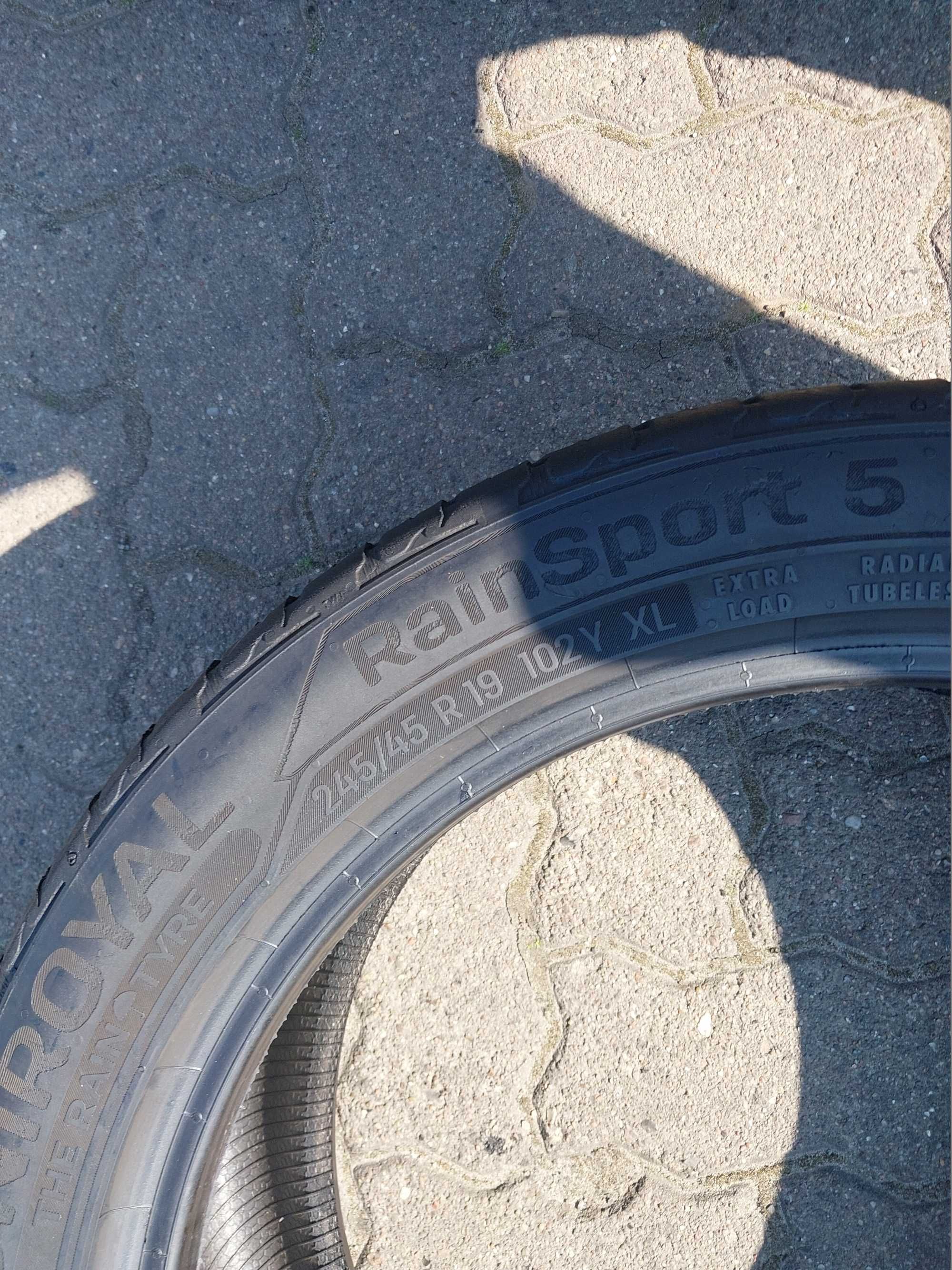 Opony uniroyal 2szt letnie 245/45/19