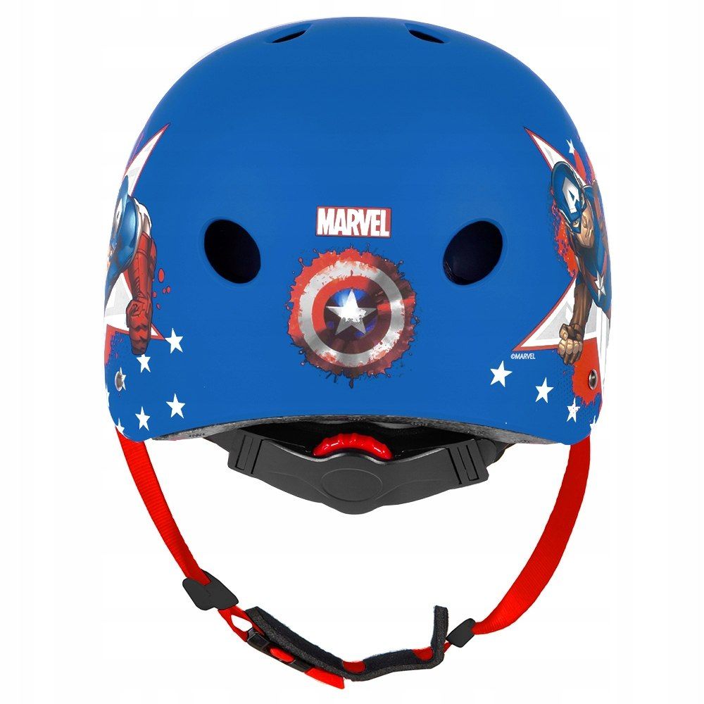 NOWY Kask rowerowy MARVEL Avengers Captain America Niebieski