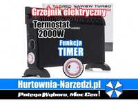 Grzejnik elektryczny z termostatem nawiew TURBO TIMER 2000W