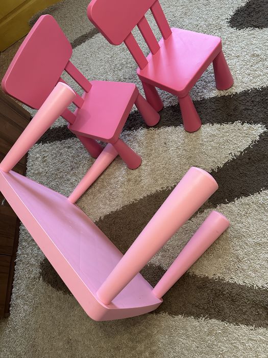 Ikea mammut стіл+2 стульці