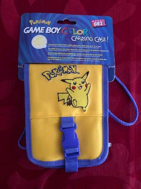 Pokémon Gameboy Color Bolsa Pikachu Modelo GB2 Nintendo NOVA Várias