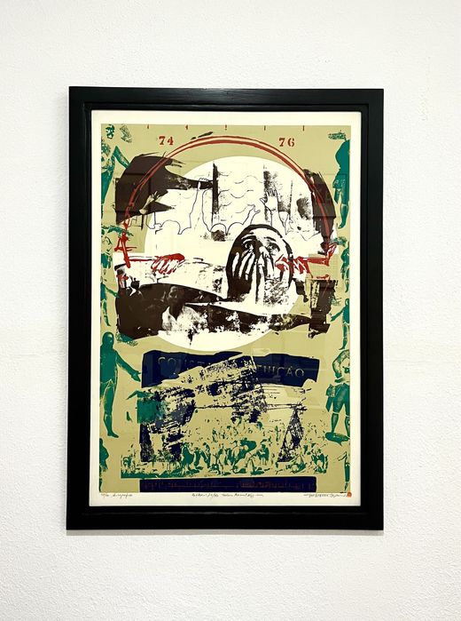 Serigrafia Gil Teixeira Lopes Prémio Nacional de Gravura 1976