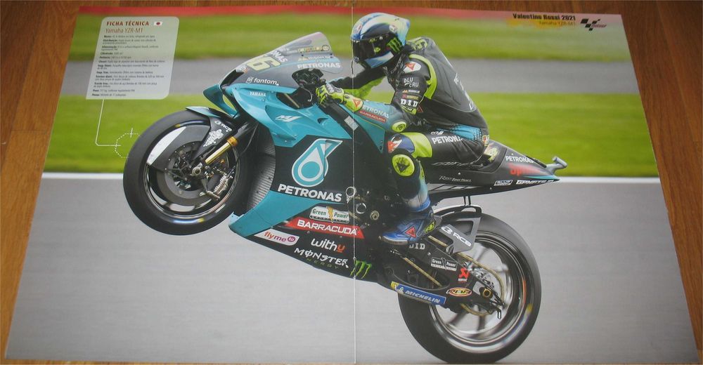 Poster - Yamaha YZR-M1 - MotoGP 2021 - Valentino Rossi