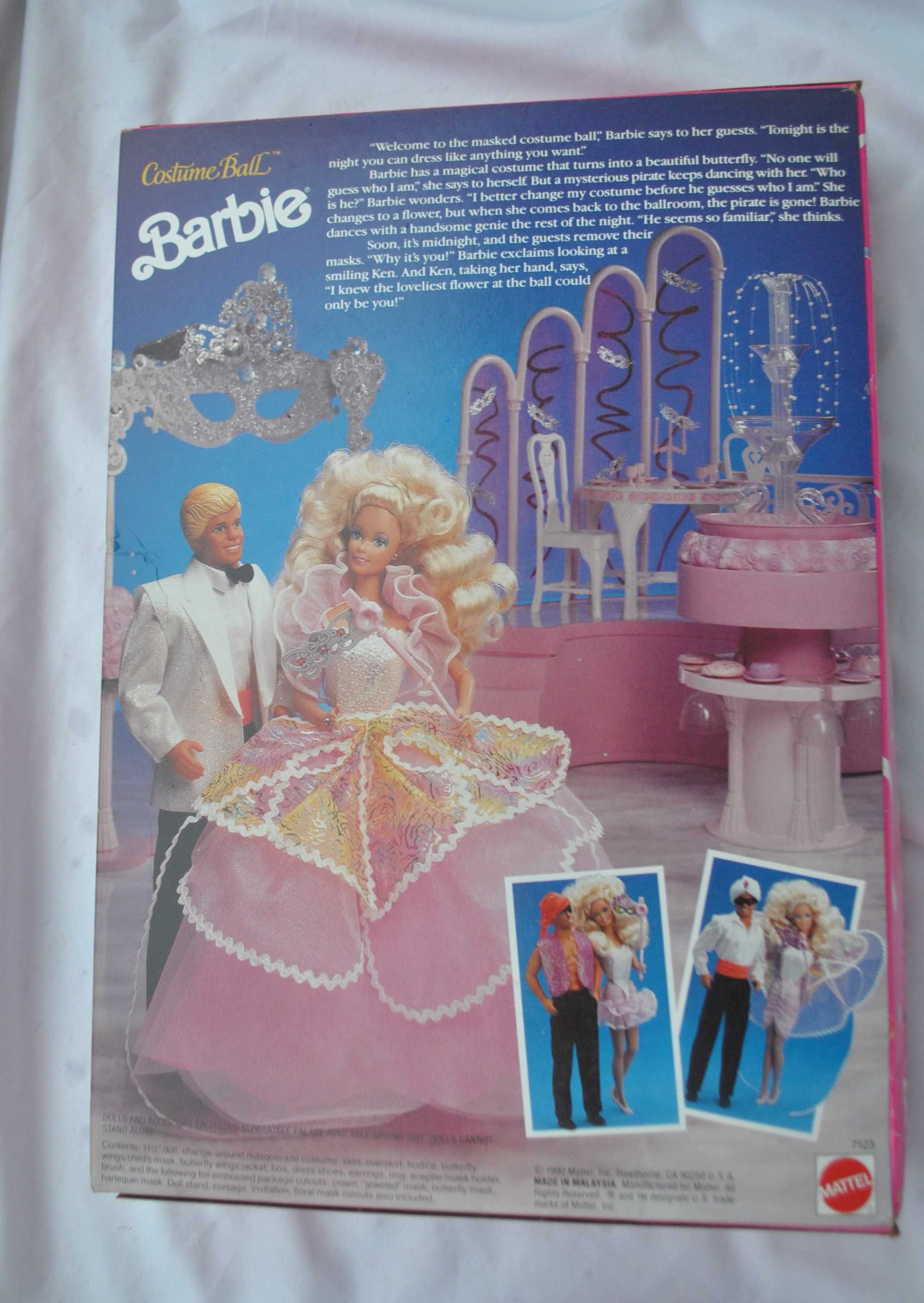 lalka barbie Costume Ball mattel 1990