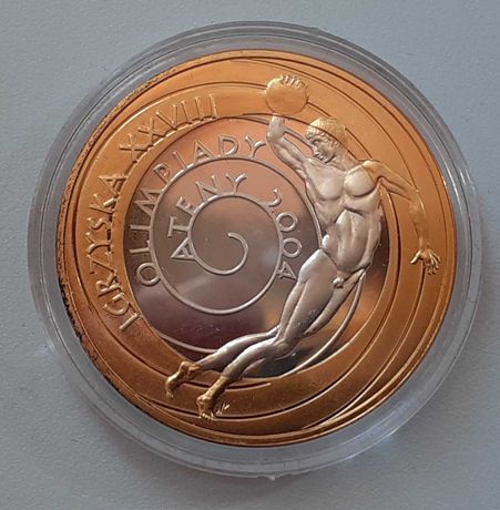 Moneta Srebrna 10 zł Ateny 2004