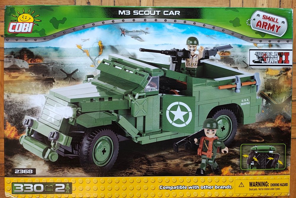 Cobi 2368 Small Army M3 Scout Car NOWY UNIKAT