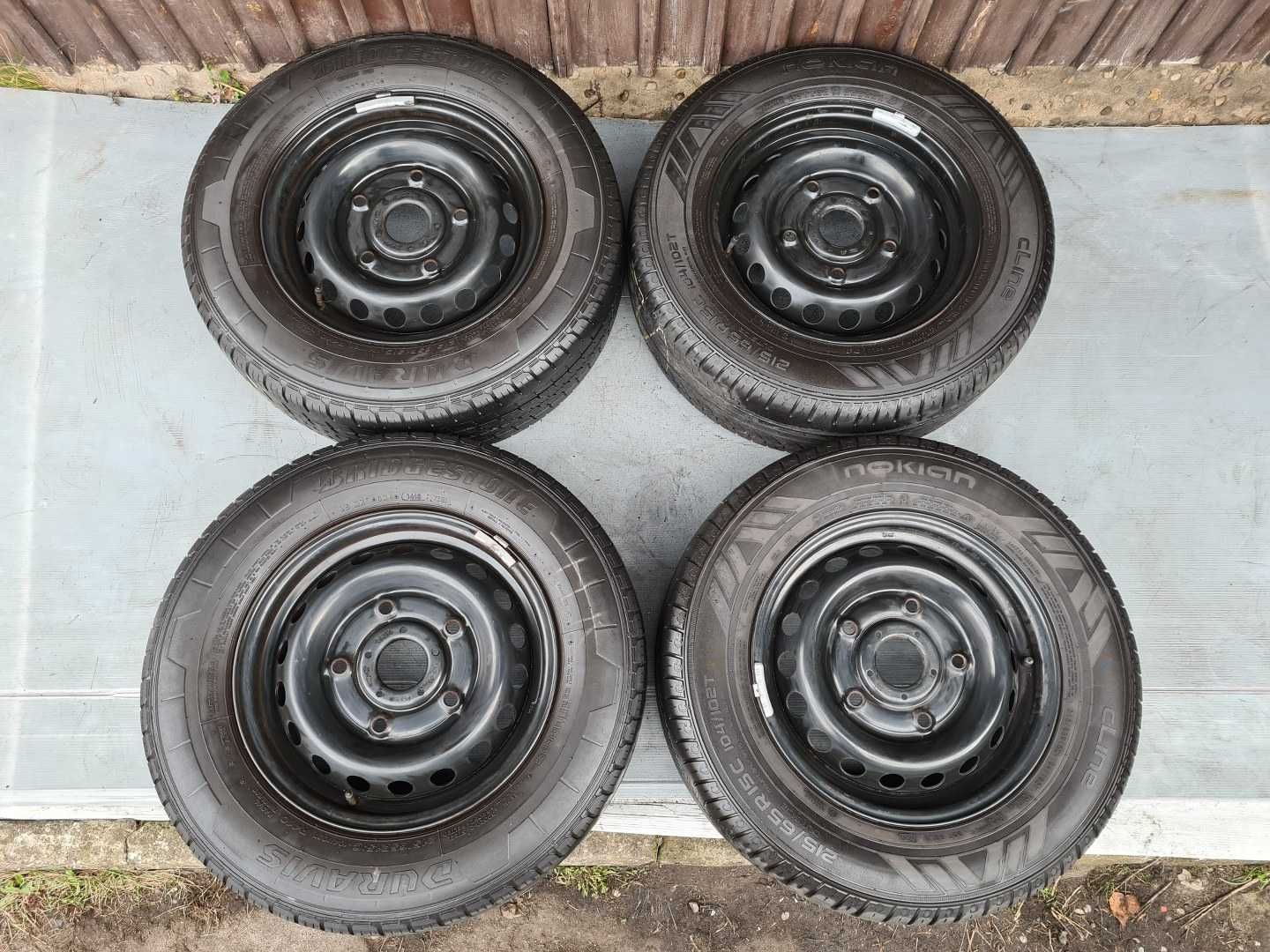 Koła Felgi Ford Transit 5x160 15x6,5j Nokian/Bridgestone 2x 215/65/15C