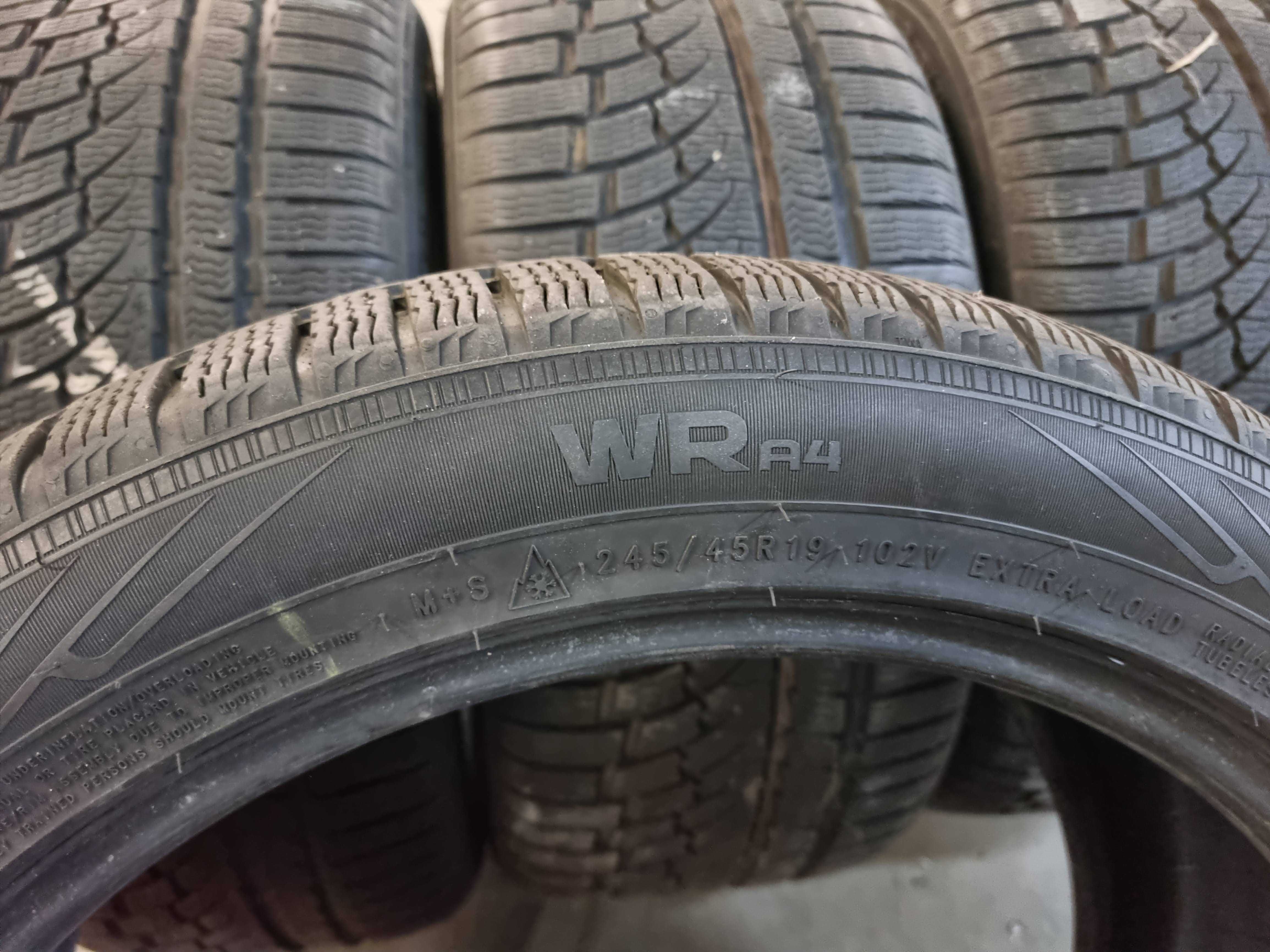 Opony zimowe z 2019 roku Nokian WR A4 2 szt 245/45R19, 2 szt 275/40R19