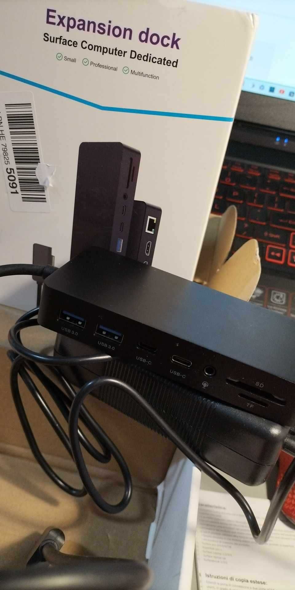 Stacja dokująca Magnetic Connect Microsoft Surface 12 w 1 HDMI 4K